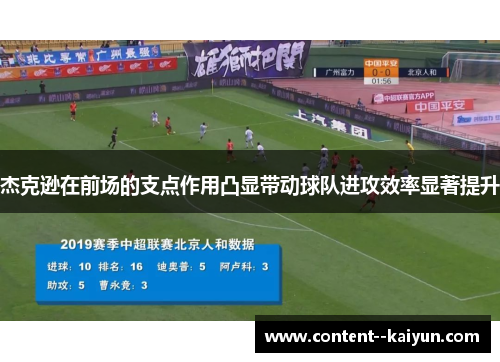 杰克逊在前场的支点作用凸显带动球队进攻效率显著提升 杰克逊在前场的支点作用凸显带动球队进攻效率显著提升